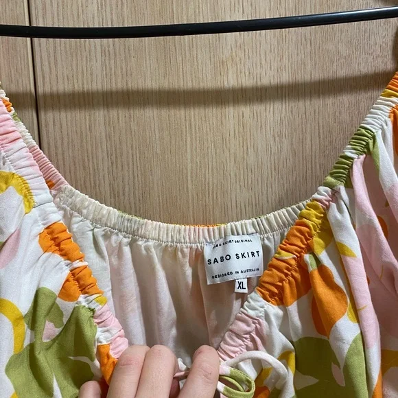 COPY - Sabo Skirt Cherise Dress - Picture 4 of 5